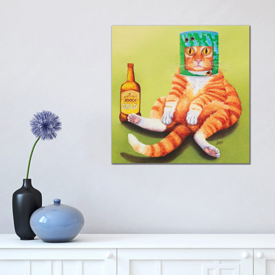 Cactus Party No.3 1 Piece Wrapped Canvas Wall Art