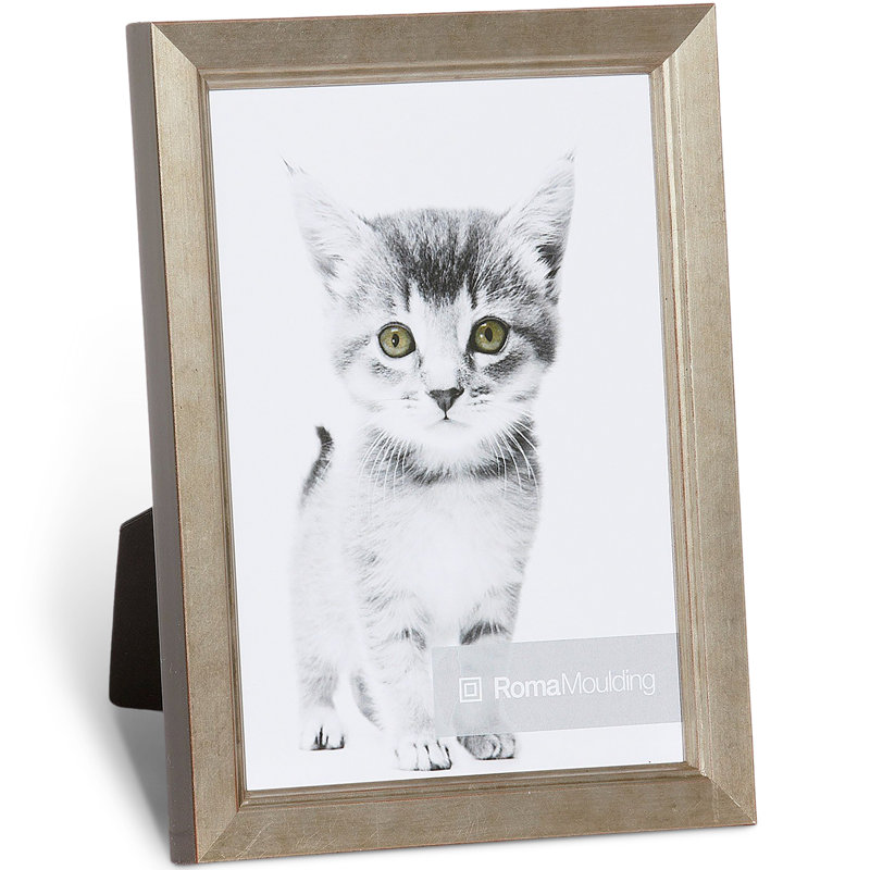 Cadre photo Eleganza, 5 po x 7 po, Argent doré