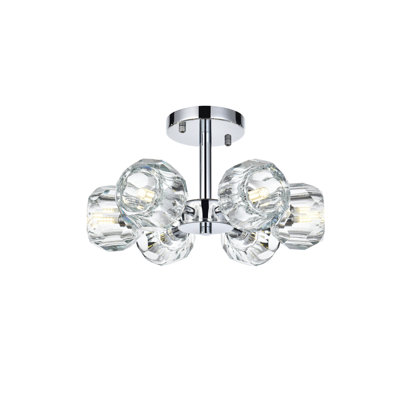 Yiau Crystal Flush Mount