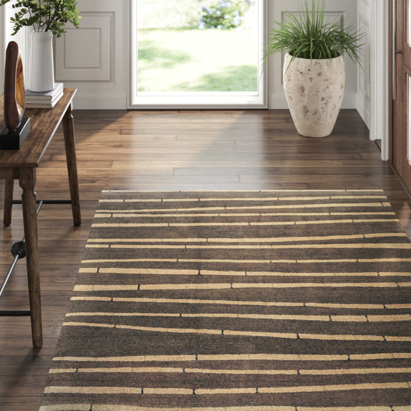 Designers Reserve Wool Striped Area Rug, Rectangle 6' x 9'