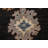 Black Floral Oushak Vegetable Dye Area Rug