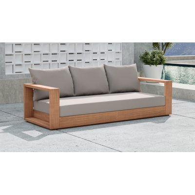 Gazel 87'' Teak Outdoor Patio Sofa
