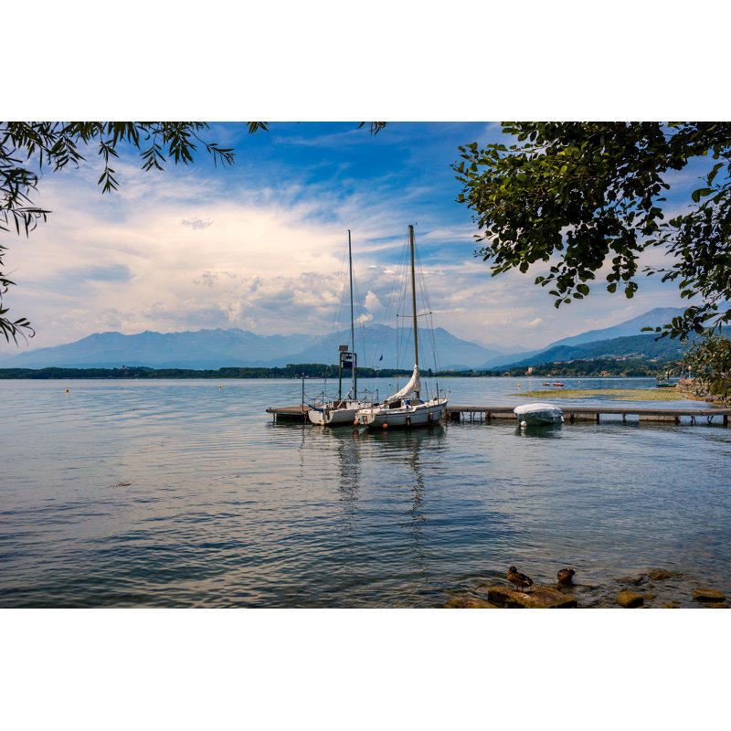 Brandenburg Lake Viverone In Italy by Rglinsky - Wrapped Canvas Print, 30cm H x 46cm W x 3.8cm D