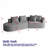 Boneless Modern Chenille Upholstered Oversized Sectional Sofa With Extra Deep & Wide Seat, 4-Seater Cloud Couch For Comfort And Style-558823680-558823685