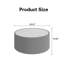Table basse moderne en cuir clair avec plateau en marbre-126256067-126256071