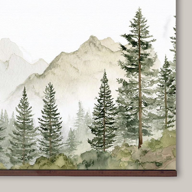 Tapisserie sur toile avec crochets en bois, H 40 po x l 60 po
