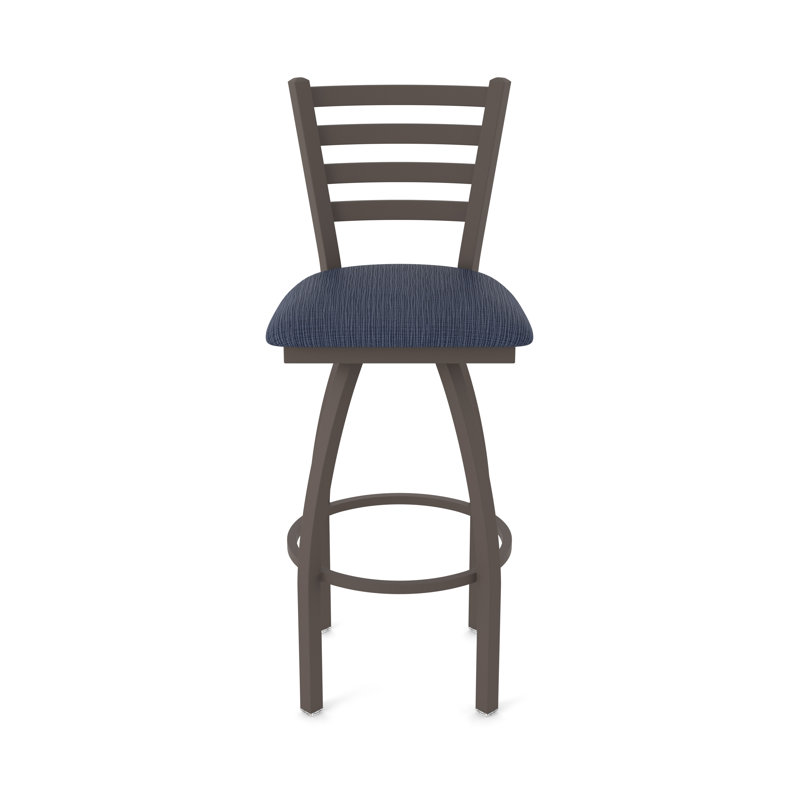 Jackie Swivel Stool, Bronze, Extra Tall (36" Seat Height), Fabric-Graph Anchor