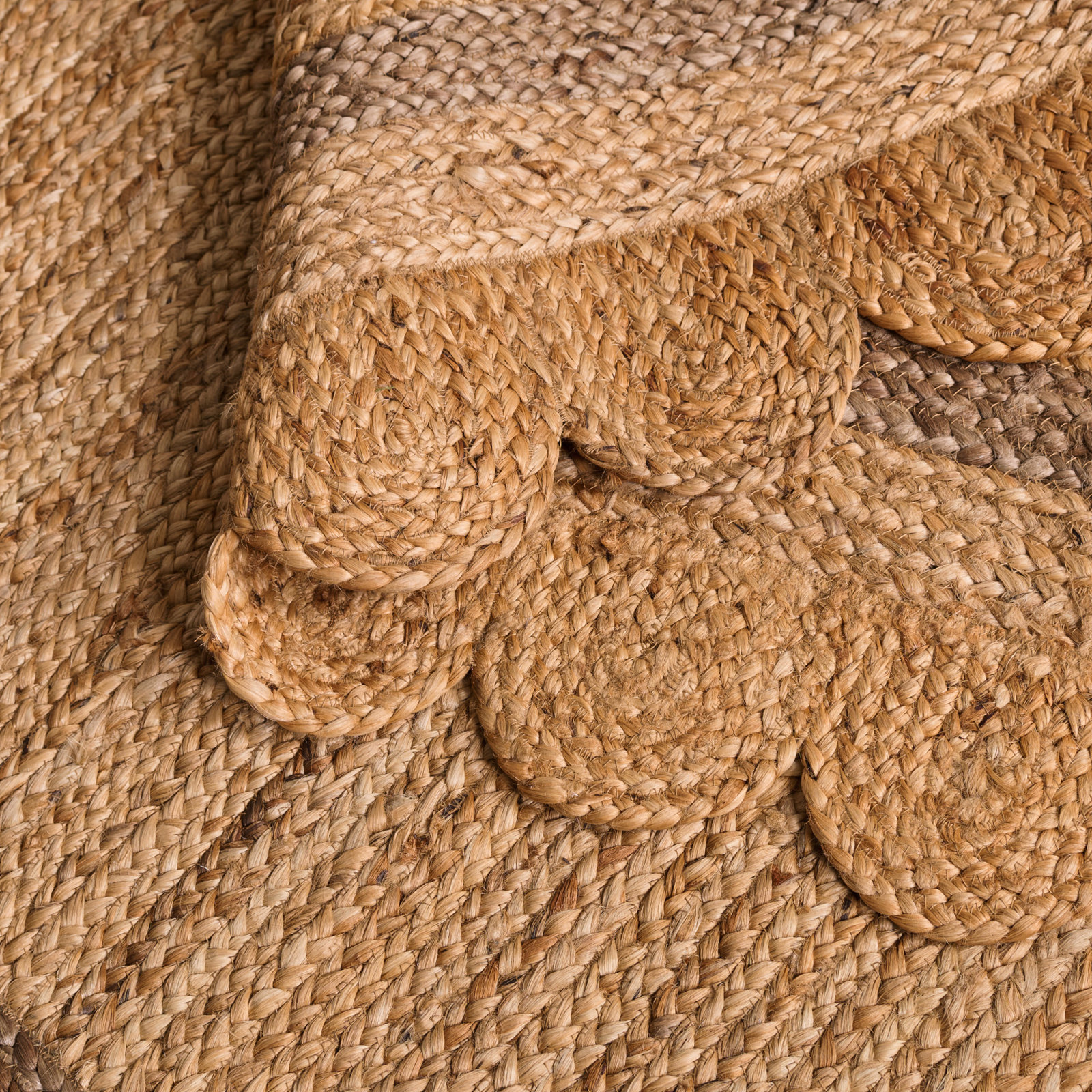 Inaki Hand-Woven Geometric Jute Rug, Rectangle 4' x 6'