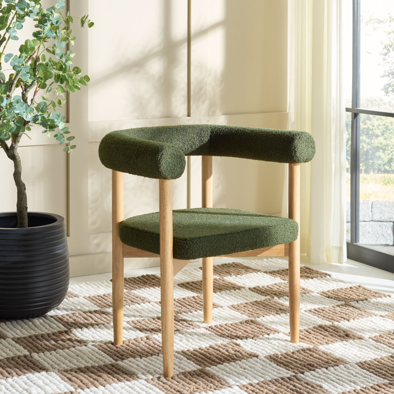 Chaise de salle à manger Tomio, Vert foncé