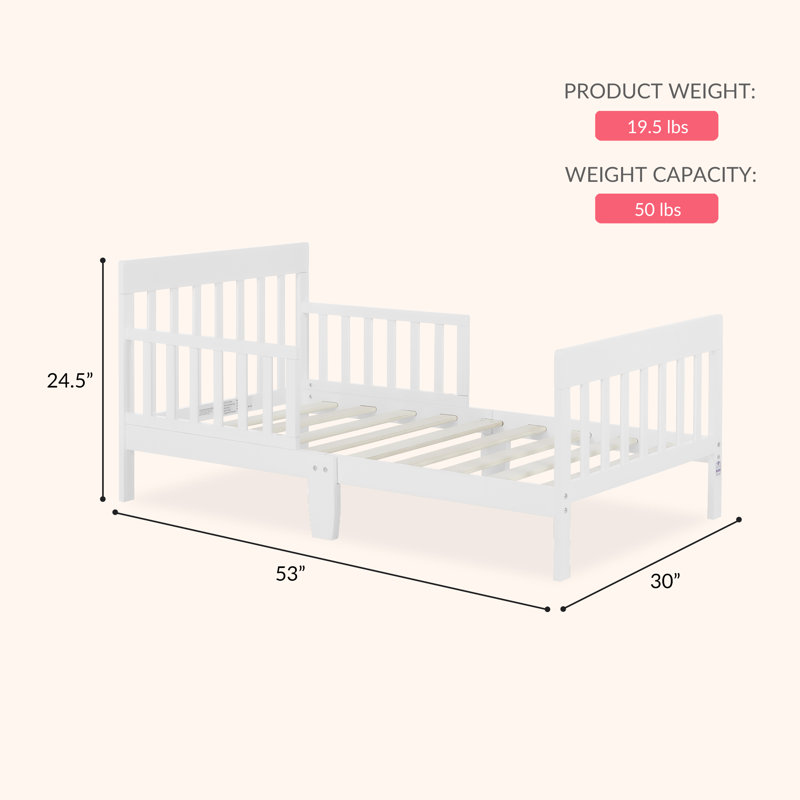  Dream On Me Finn Toddler Bed, White