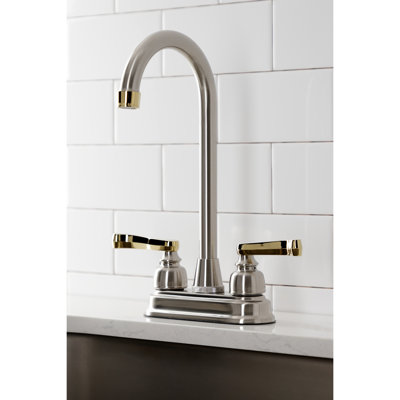 Kingston Brass Royale Two-Handle 2-Hole Deck Mount Bar Faucet