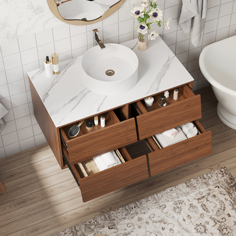 Meuble-lavabo mural 36 po avec lavabo 36 po