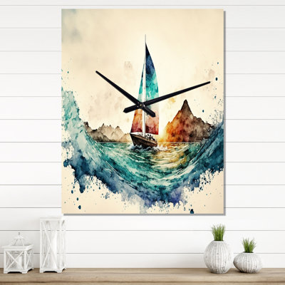 Jemiliah - Coastal Boat Wall Clock