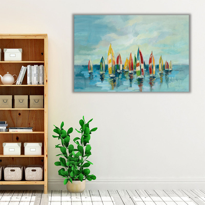 Regatta - reproduction d'art sur toile, H 20 po x l 30 po