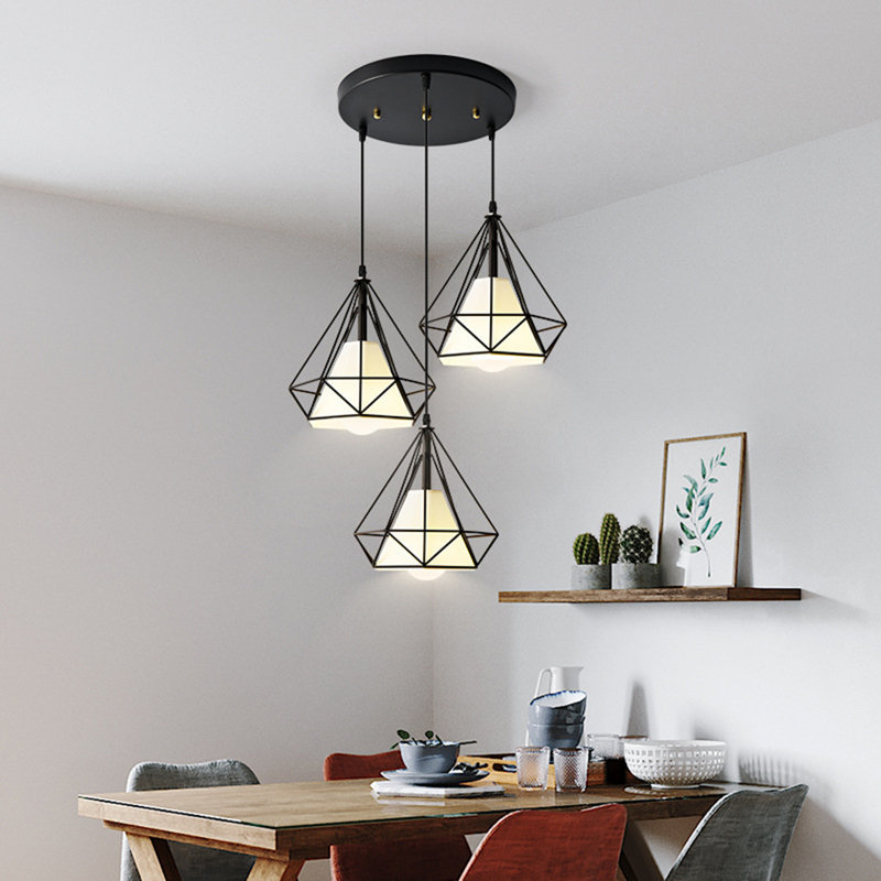 Luminaire suspendu 3 lumières DEL