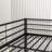Metal Bunk Bed With Safety Guard Rails,  Heavy Duty Space-Saving Design