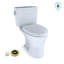 Drake® Two-Piece Elongated Dual Flush 1.28 and 0.8 GPF Universal Height Dynamax Tornado Flush® Toilet for 10 Inch Rough-In with CEFIONTET®, Wax Ring, and Softclose Seat, Washlet+ Ready