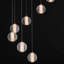 Luminaire suspendu à DEL 9 lumières Alicano-201474460