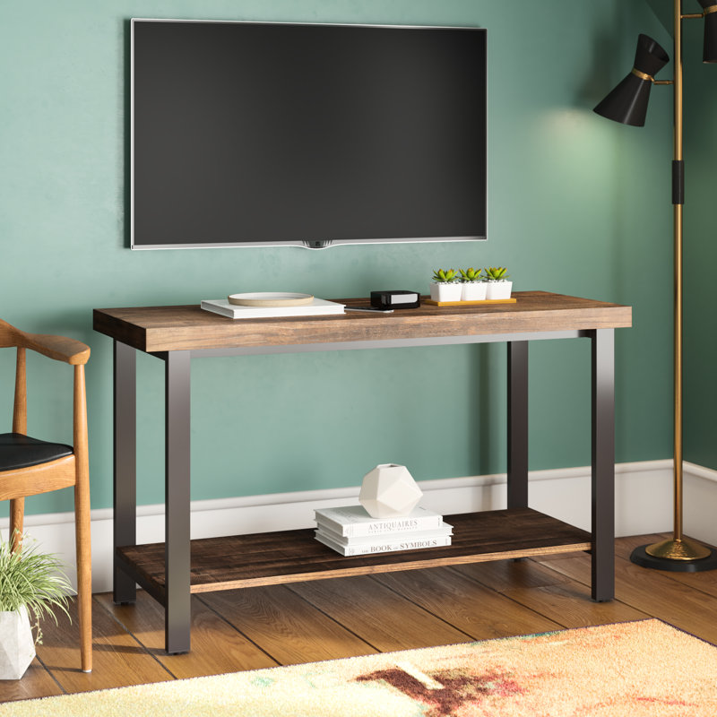 Hayles Unfinished TV Stand, Brown