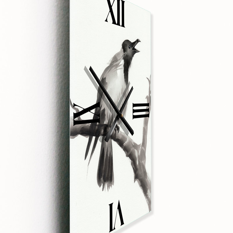 Horloge murale pleurs sur une branche, Grand