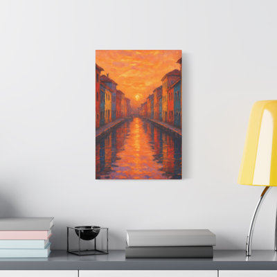 Apel Single Picture Frame Print on Canvas