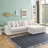 111.4-Inch Sofa With Cup Holders And Lockers On The Armrests And A Reversible Chaise Lounge (Which Can Be Swapped Left And Right) Is Suitable For Living Rooms And Bedrooms-1424083657