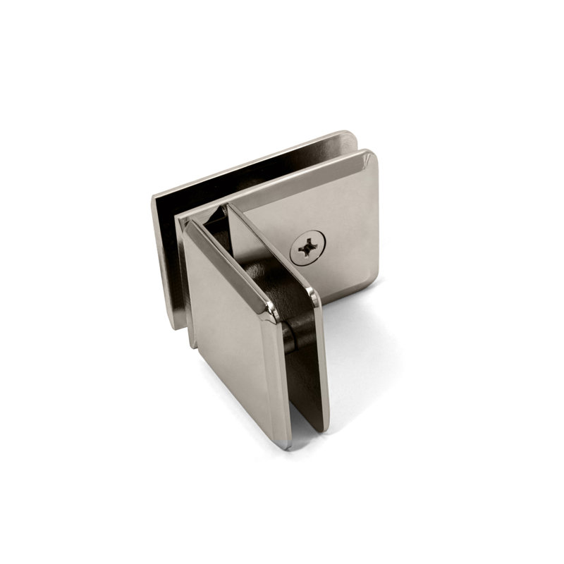 Pince de traverse pivotante biseautée à 90 degrés FHC BPT90PN - Nickel poli, Nickel poli