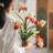 Silk Iris Flower 22" Tall-1621620026