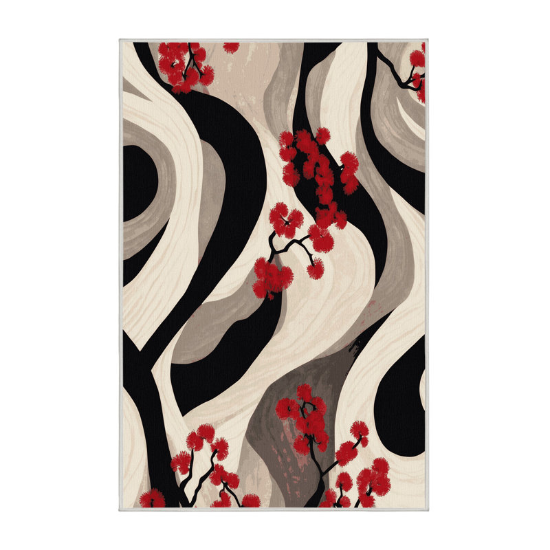 Harmony In Bloom Rug, Rectangle 6' x 9'