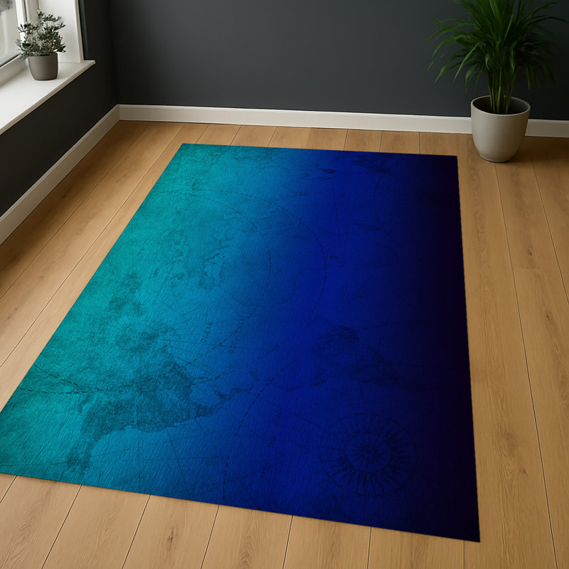 Abstract Area Rug, Rectangle 90 x 150 cm