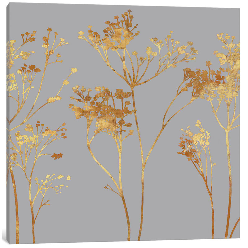 «Gold at Dusk I», impression sur toile, H 18 po x l 18 po x P 1,5 po, Toile tendue, Pas de tapis