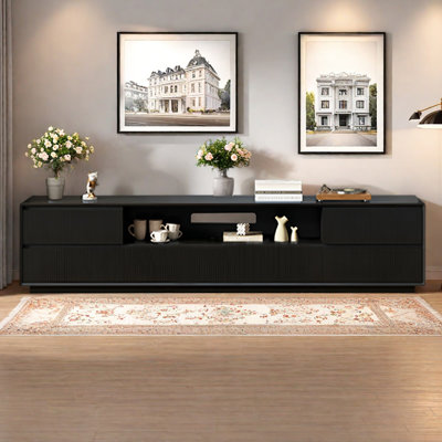 Modern Solid Multi-Layer Wood TV Stand