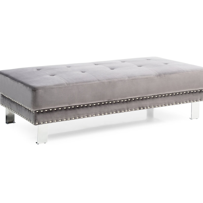 Fauteuil inclinable gris élégant pour deux utilisateurs, velours, rembourrage en mousse Elegant Two Relax, H 16 po x l 28 po