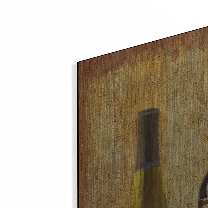 Winston Porter «The Wine Up 2» par Art Licensing Studio, art mural en métal, H 36 po x l 36 po