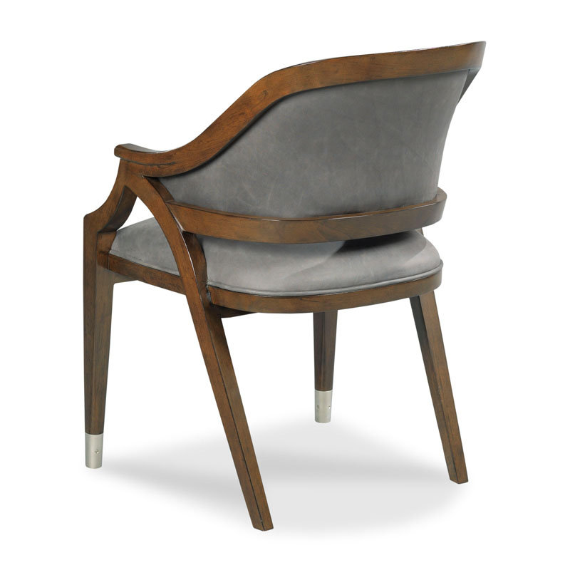 Belmont 19'' H Genuine Leather Upholstered Armchair