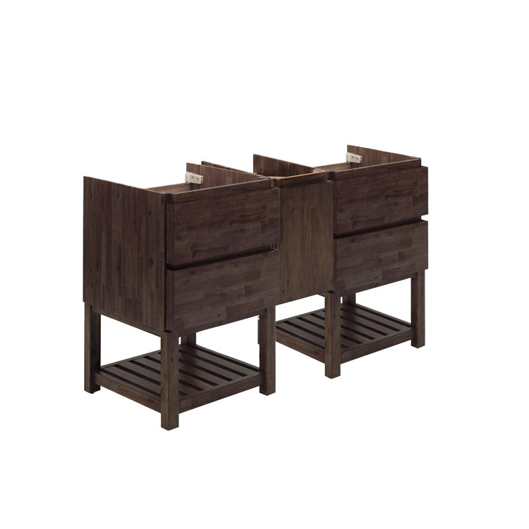 Fresca® Formosa 58" Free-Standing Open Bottom Double Sink Bathroom Vanity Base Only