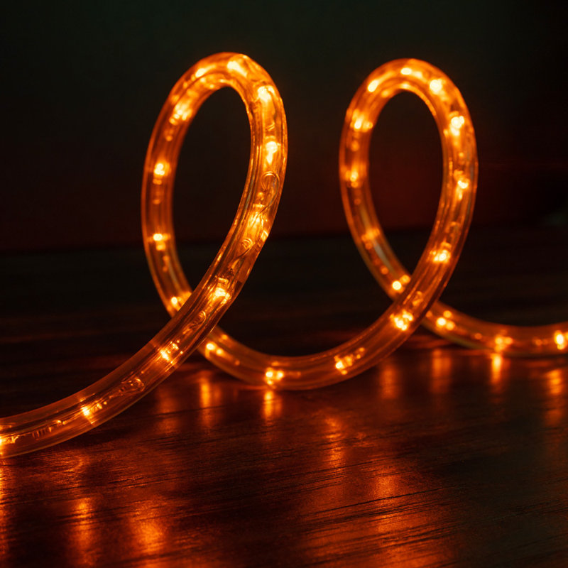 LED Rope Light w/ 8 Mode, 120" L, Orange