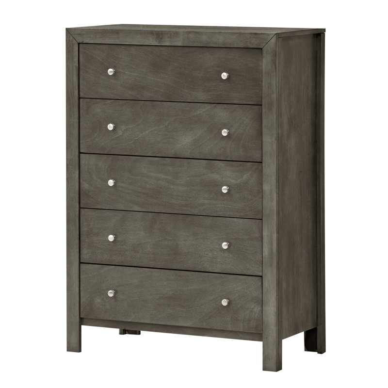 Elegant Transitional Storage Chest In Gray