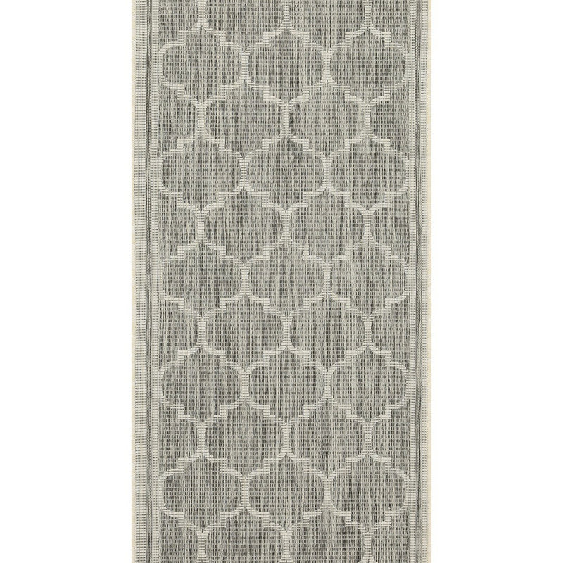 Tapis intérieur / extérieur Sunshine, Rectangle 5 pi 3 po x 7 pi 3 po, Argent argent