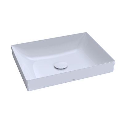 Ceramic Rectangular Vessel Bathrroom Sink with Overflow