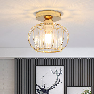 Aalaya Crystal Semi Flush Mount