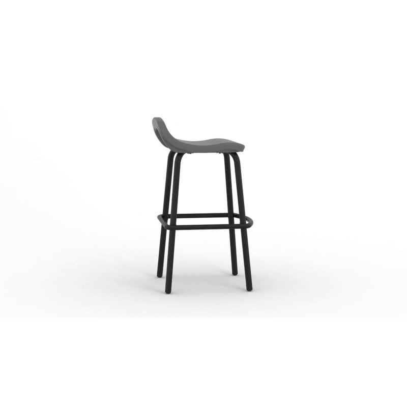 Suncast Gray Resin and Steel Outdoor Bar Chair Set