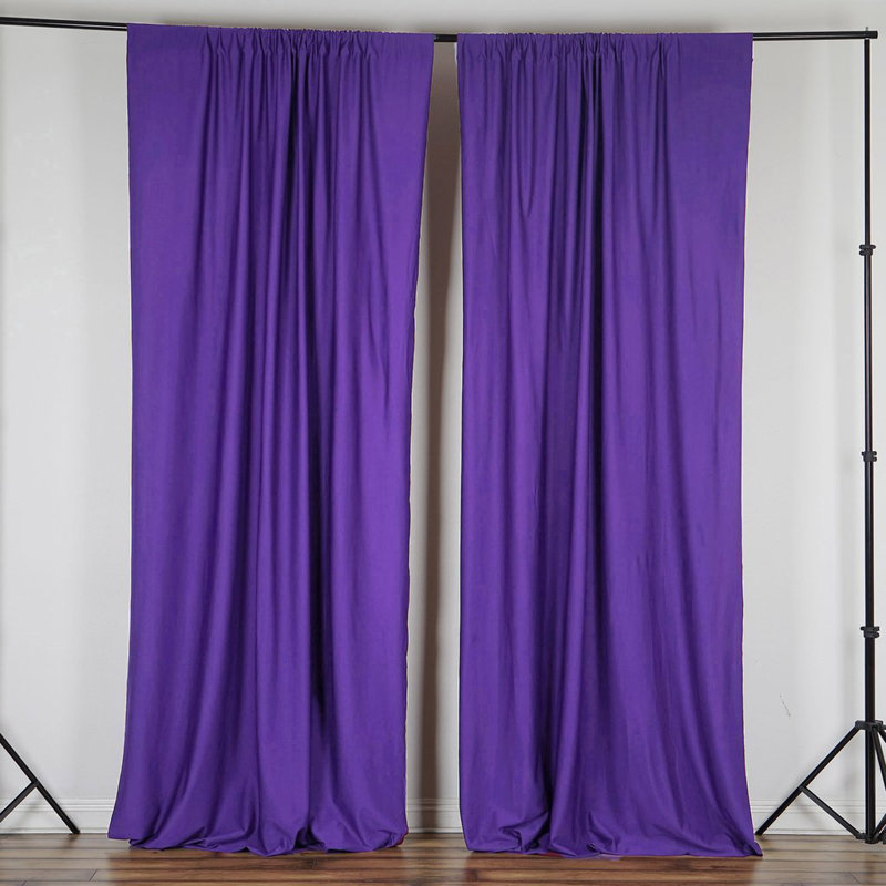 Panneau de rideau simple obscurcissant Antion, 56 po x 108 po, Violet