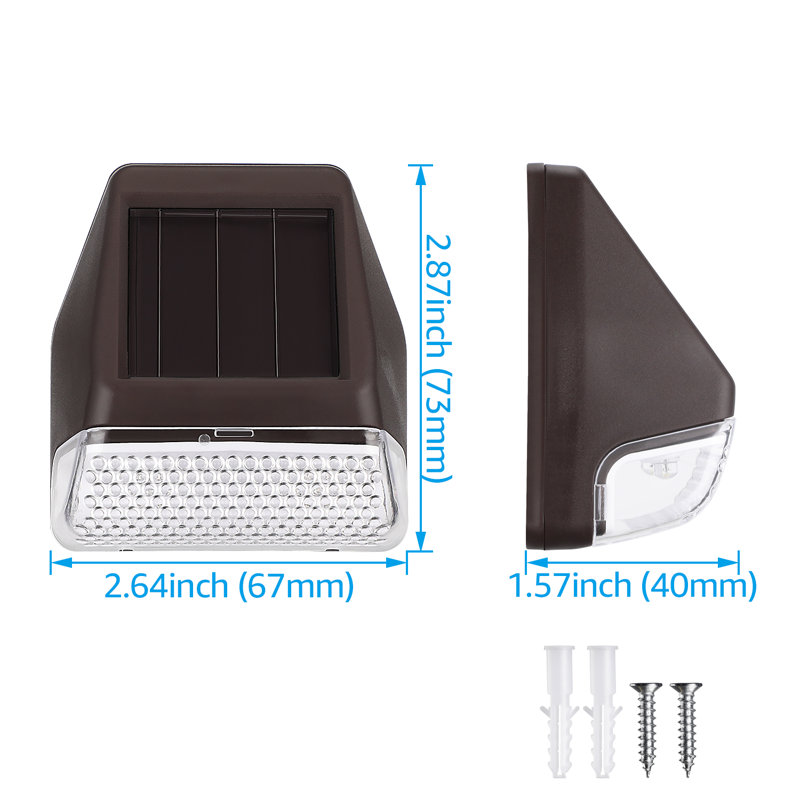 Oil Rubbed Bronze Solar LED Dusk to Dawn Deck Lights Set of 6