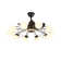 39.4" Bladeless Ceiling Fan with Remote and 10 lights