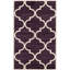 Tapis mauve / beige à motif géométrique Theodora-40285556