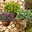 10 paquets de fleurs artificielles artificielles, plantes artificielles en plastique pour l'extérieur ...