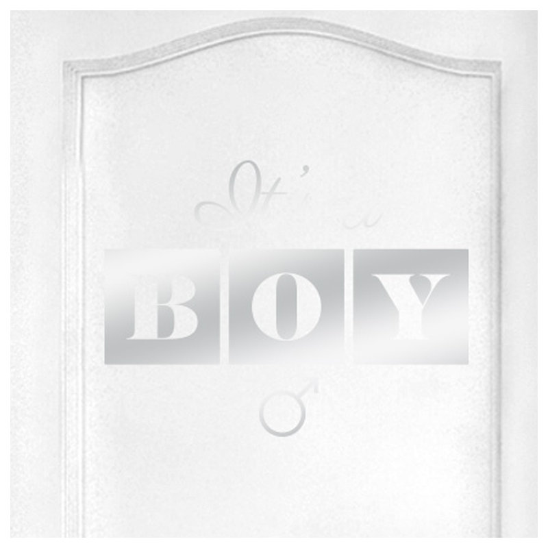 Wall Decal, Shiny Silver