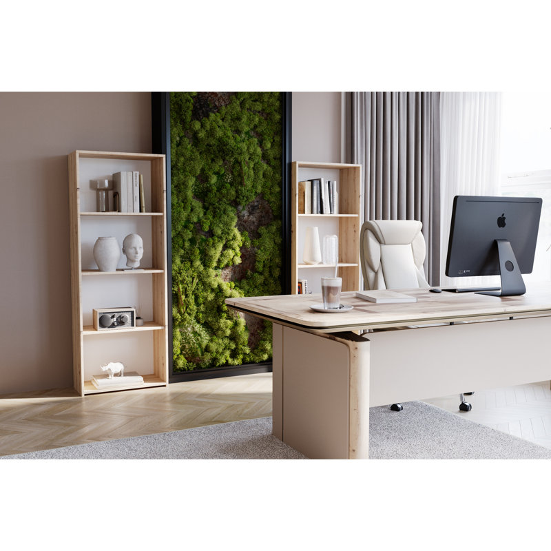 160cm H x 60cm W Library Bookcase, Artisan Oak
