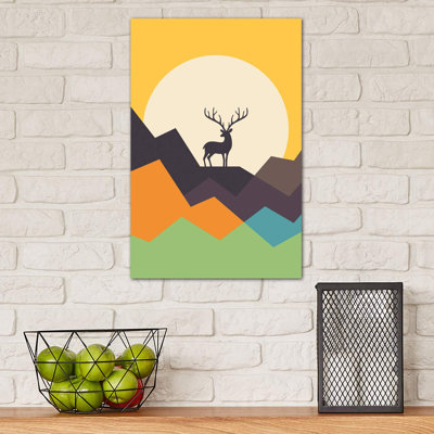 Deer by Andy Westface - Wrapped Canvas Print